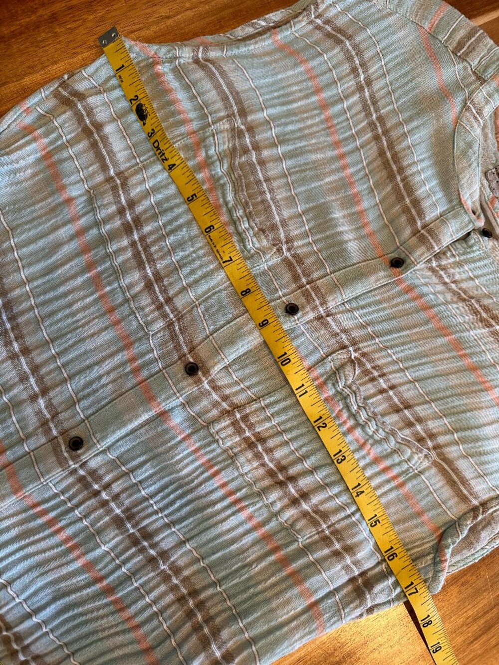 Prana Organic Cotton Shirt Dress | Small | Button Front Casual Coastal | A-1823 - Picture 14 of 15